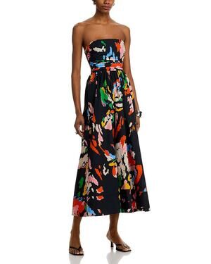 alc willow pleated dress A.L.C. Willow Sleeveless Pleated Maxi Dress, Brown, Women's, 8, Casual & Work Dresses Maxi Dresses